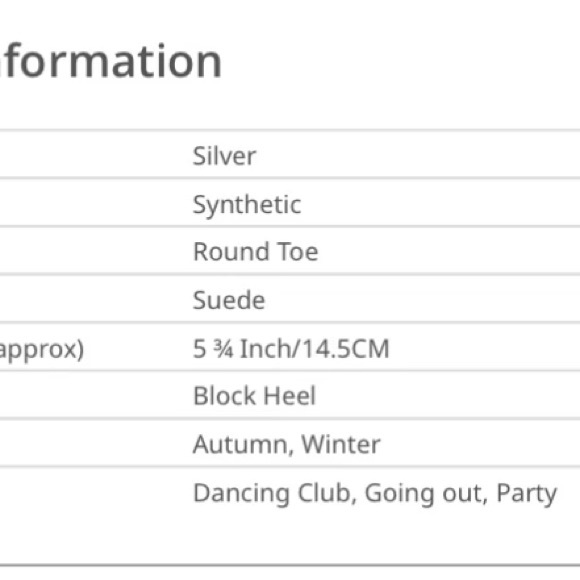 Silver croc print metallic platform knee high boots - Picture 6 of 6